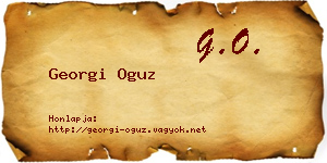Georgi Oguz névjegykártya